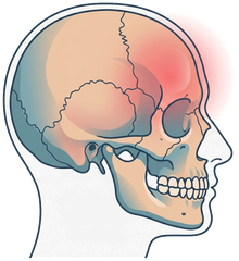 Illustration of a person holding their head in pain